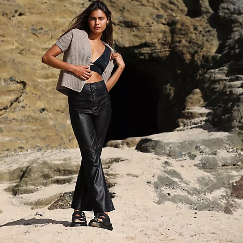 NWT FREE PEOPLE VEGAN LEATHER PANTS